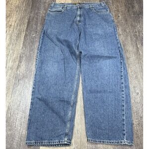 Levis Silvertab Baggy Jeans Men's 38x34 Medium Wash Loose Fit Y2K Skate Denim